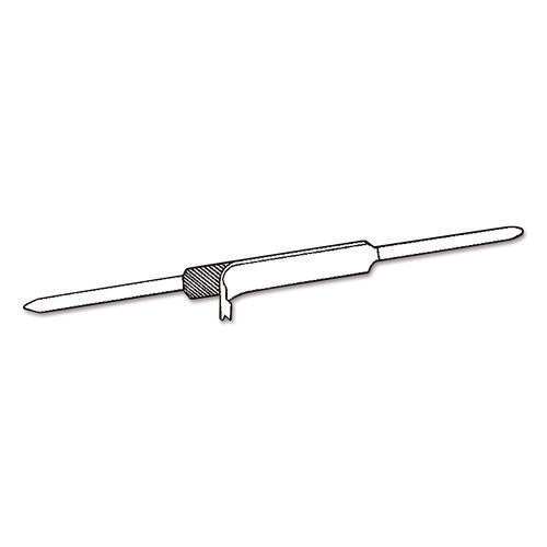 Image of ACCO Self-Adhesive Two-Prong Paper Fastener Bases, 2" Capacity, 2.75" Center to Center, Matte Steel, 100/Box