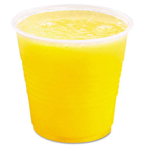 Image of Dart® High-Impact Polystyrene Cold Cups, 10 oz, Plastic, Translucent, 100/Sleeve, 25 Sleeves/Carton