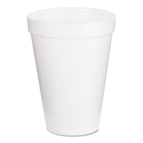 Image of Dart® Foam Drink Cups, 12 Oz, White, 25/pack