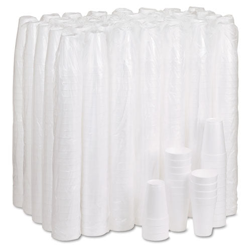Image of Dart® Foam Drink Cups, 16 Oz, White, 25/bag, 40 Bags/carton