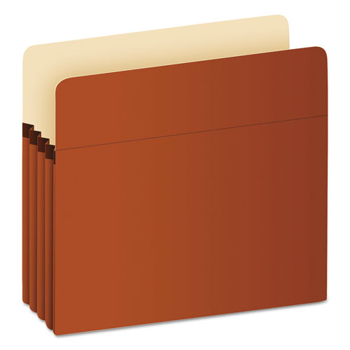 Image of Pendaflex® Earthwise by Pendaflex Recycled File Pockets, 3.5" Expansion, Letter Size, Red Fiber