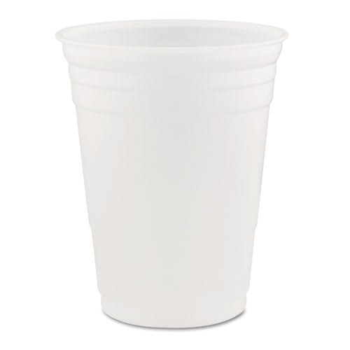 Image of Dart® SOLO Party Plastic Cold Drink Cups, 16 oz, 50/Sleeve, 20 Sleeves/Carton