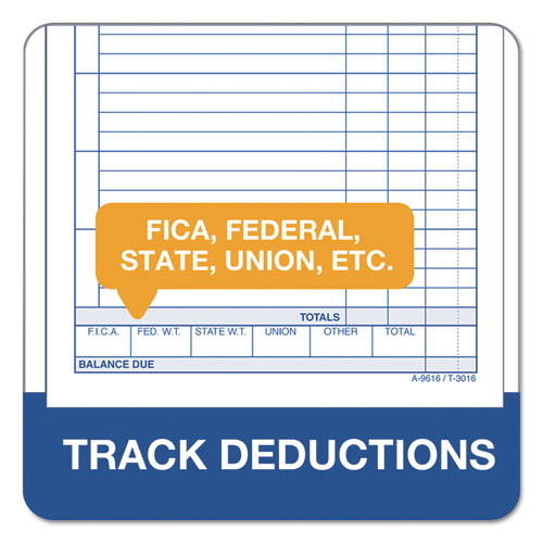 Image of TOPS Weekly Employee Time Cards, One Side, 4.25 X 6.75, 100/pack