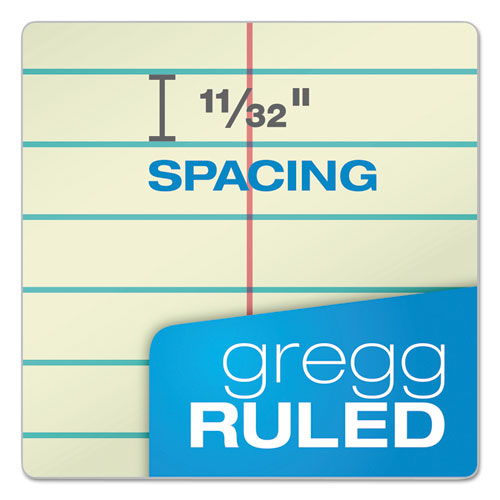 Image of TOPS Gregg Steno Pads, Gregg Rule, 80 Green-Tint 6 X 9 Sheets