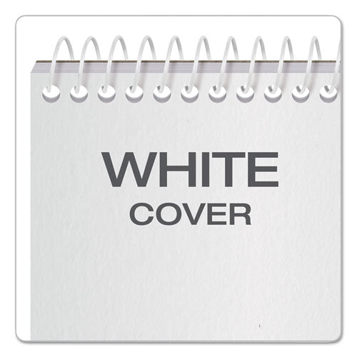 Image of TOPS Reporter's Notepad, Wide/legal Rule, White Cover, 70 White 4 X 8 Sheets, 12/pack