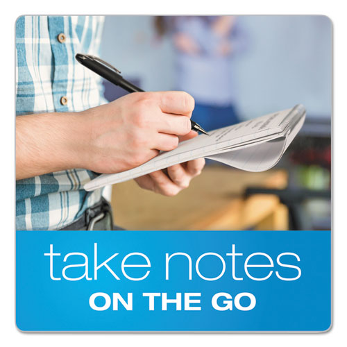 Image of TOPS Reporter's Notepad, Wide/legal Rule, White Cover, 70 White 4 X 8 Sheets, 12/pack