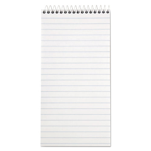 Image of TOPS Reporter's Notepad, Wide/legal Rule, White Cover, 70 White 4 X 8 Sheets, 12/pack
