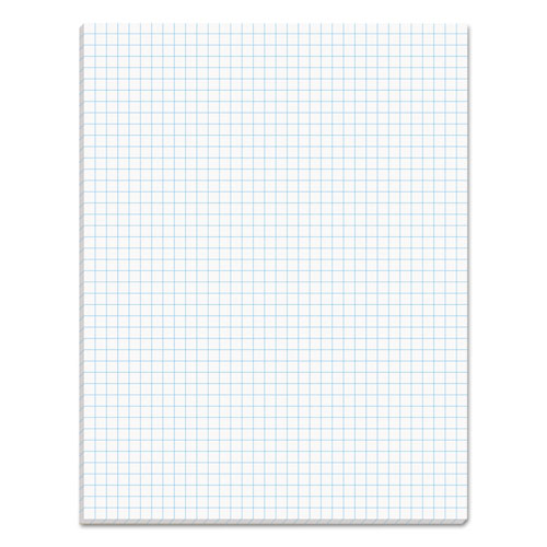 Image of TOPS Quadrille Pads, Quadrille Rule (4 Sq/in), 50 White 8.5 X 11 Sheets