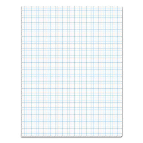 Image of TOPS Quadrille Pads, Quadrille Rule (5 Sq/in), 50 White 8.5 X 11 Sheets