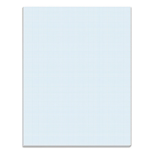 Image of TOPS Quadrille Pads, Quadrille Rule (10 Sq/in), 50 White 8.5 X 11 Sheets