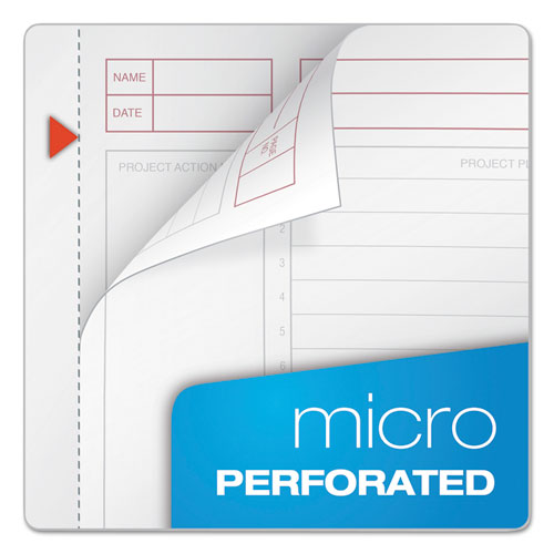 Image of TOPS JEN Action Planner, 1-Subject, Narrow Rule, Black Cover, (100) 8.5 x 6.75 Sheets