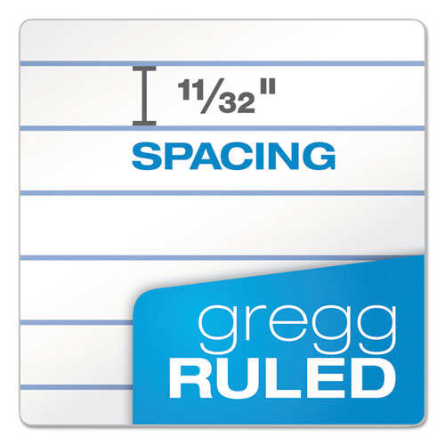 Image of TOPS Second Nature Recycled Notepads, Gregg Rule, Brown Cover, 80 White 6 X 9 Sheets