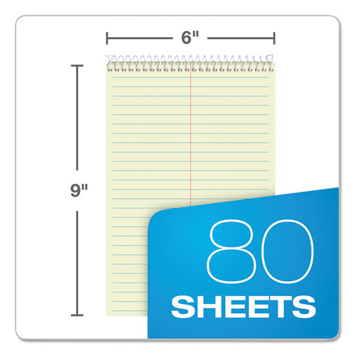 Image of TOPS Gregg Steno Pads, Gregg Rule, 80 Green-Tint 6 X 9 Sheets