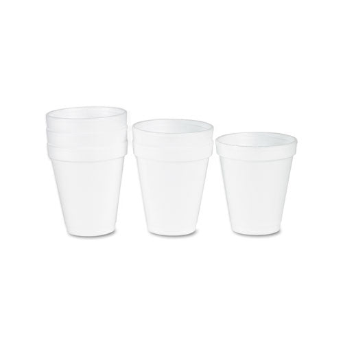Image of Dart® Foam Drink Cups, 6 Oz, White, 25/bag, 40 Bags/carton