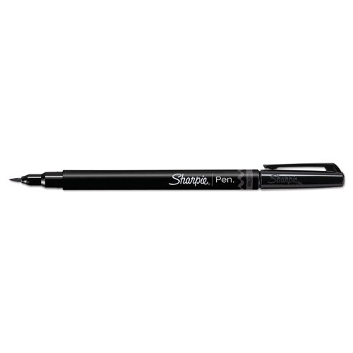 Image of Sharpie® Brush Tip Pens, Fine Brush Tip, Black, Dozen