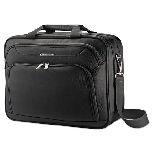 Image of Samsonite® Xenon 3 Toploader Briefcase, Fits Devices Up to 15.6", Polyester, 16.5 x 4.75 x 12.75, Black