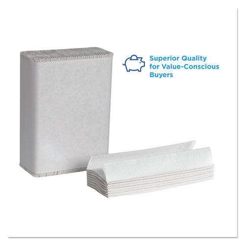 Image of Georgia Pacific® Professional Pacific Blue Select C-Fold Paper Towel, 1-Ply, 10.1 x 10.1, White, 200/Pack, 12 Packs/Carton