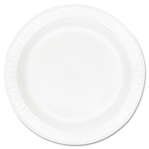 Image of Dart® Concorde Foam Plate, 9" Dia, White, 125/pack, 4 Packs/carton