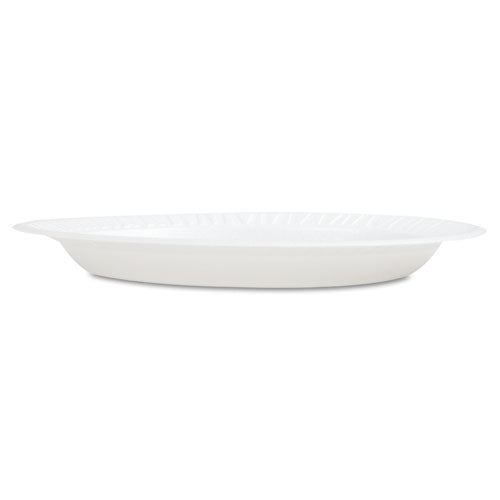 Image of Dart® Concorde Foam Plate, 9" Dia, White, 125/pack, 4 Packs/carton
