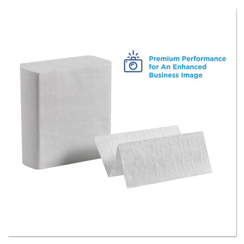 Image of Georgia Pacific® Professional Pacific Blue Ultra Z-Fold Folded Paper Towels, 1-Ply, 8 x 11, White, 260/Pack, 10 Packs/Carton