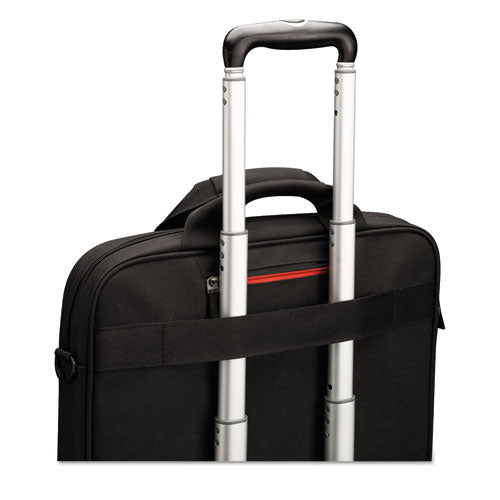 Image of Case Logic® Diamond Briefcase, Fits Devices Up to 15.6", Polyester, 16.1 x 3.1 x 11.4, Black