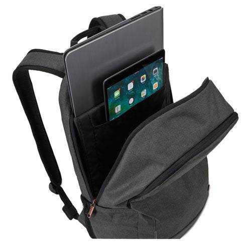 Image of Case Logic® Era Laptop Backpack, Fits Devices Up to 15.6", Polyester, 9.1 x 11 x 16.9, Gray