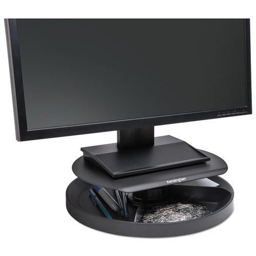 Image of Kensington® Spin2 Monitor Stand With Smartfit, 12.6" X 12.6" X 2.25" To 3.5", Black, Supports 40 Lbs