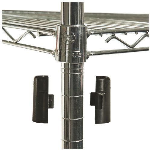 Image of Alera® NSF Certified Industrial Four-Shelf Wire Shelving Kit, 36w x 24d x 72h, Silver