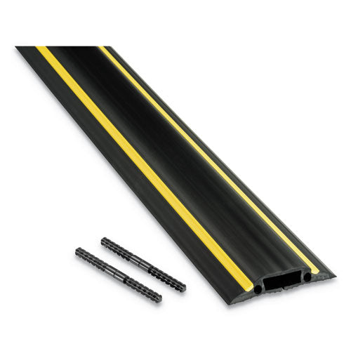 Image of D-Line® Medium-Duty Floor Cable Cover, 3.25" Wide X 30 Ft Long, Black