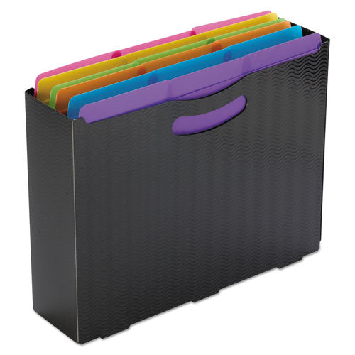 Image of Smead SuperTab Top Tab File Folders, 1/3-Cut Tabs: Assorted, Letter Size, 0.75" Expansion, Polypropylene, 18/Pack