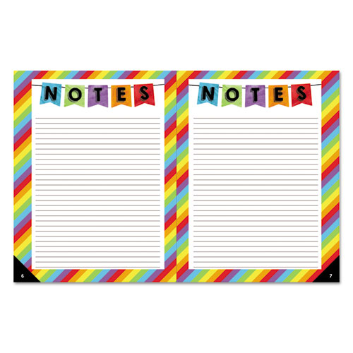 Image of Carson-Dellosa Education Teacher Planner, Weekly/monthly, Two-Page Spread (seven Classes), 10.88 X 8.38, Balloon Theme, Black Cover