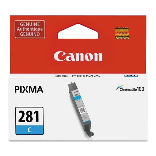 Image of Canon® 2088c001 (cli-281) Chromalife100+ Ink, 259 Page-Yield, Cyan