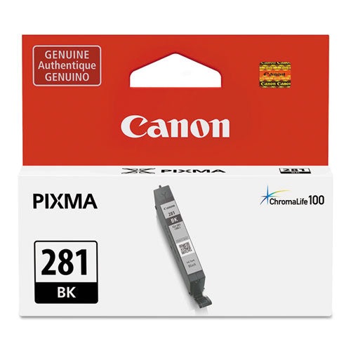 Image of Canon® 2091c001 (cli-281) Chromalife100+ Ink, 750 Page-Yield, Black