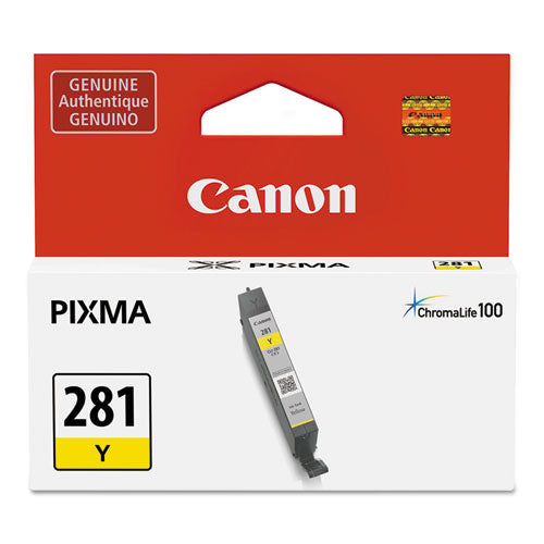 Image of Canon® 2090c001 (cli-281) Chromalife100+ Ink, 259 Page-Yield, Yellow