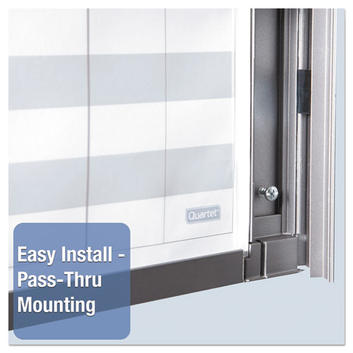 Image of Quartet® InView Custom Whiteboard, 36" x 24", White/Clear Surface, Graphite Gray Fiberboard (MDF) Frame
