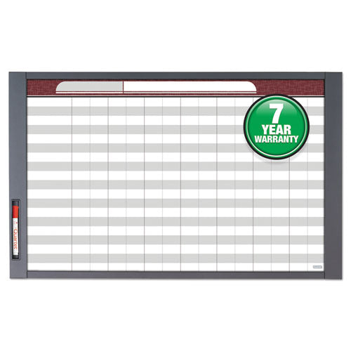 Image of Quartet® InView Custom Whiteboard, 36" x 24", White/Clear Surface, Graphite Gray Fiberboard (MDF) Frame