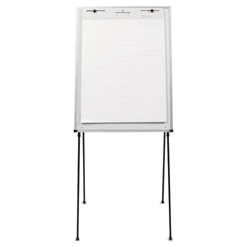 Image of Quartet® Dry Erase Steel Easel, 29" x 40", White Surface, Satin Aluminum Frame