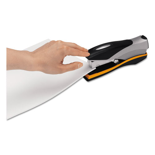 Image of Swingline® Optima 40 Desktop Stapler, 40-Sheet Capacity, Silver/black/orange