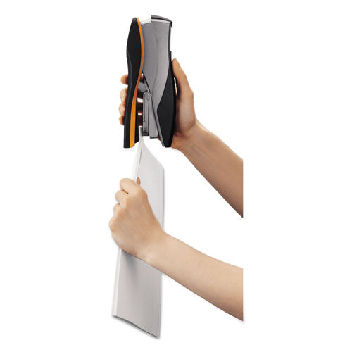 Image of Swingline® Optima 40 Desktop Stapler, 40-Sheet Capacity, Silver/black/orange