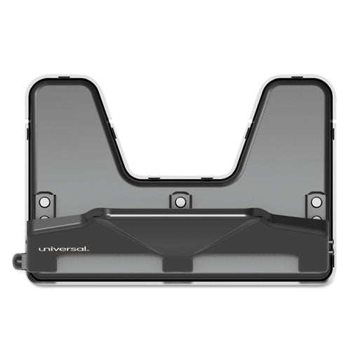 Image of Universal® 30-Sheet Three-Hole Power Assist Punch, 7 Mm Holes, Black