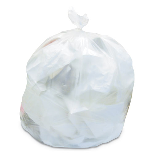 Image of Heritage Linear Low-Density Can Liners, 60 Gal, 2 Mil, 38" X 58", Clear, 100/carton