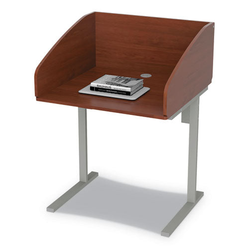 Image of Linea Italia® Study Carrell Starter Unit, 2-Leg, 31.25 X 23.5 X 45.25, Cherry