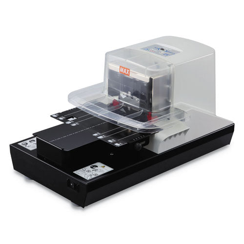 Image of MAX Eh-110f Professional Heavy Duty Flat Clinch Stapler, 100-Sheet Capacity, Gray