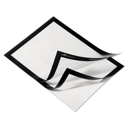 Image of Durable® DURAFRAME Sign Holder, 8.5 x 11, Black Frame, 2/Pack