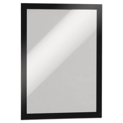 Image of Durable® DURAFRAME Sign Holder, 8.5 x 11, Black Frame, 2/Pack