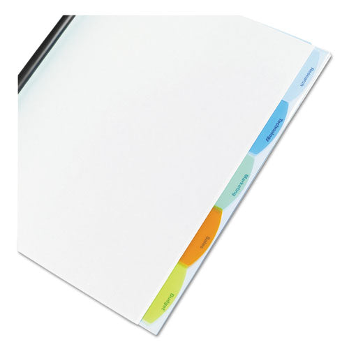 Image of GBC® View-Tab Report Cover, Grooved Sliding Bar, 8.5 X 11, Clear/clear