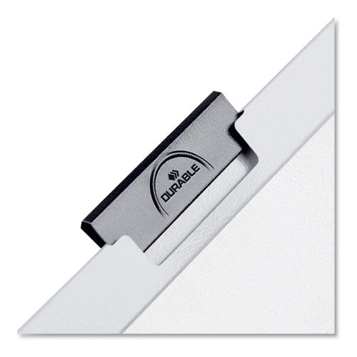 Image of Durable® DuraClip Report Cover, Clip Fastener, 8.5 x 11, Clear/Black, 5/Pack