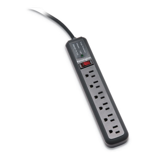 Image of Kensington® Guardian Surge Protector, 6 AC Outlets, 15 ft Cord, 540 J, Gray