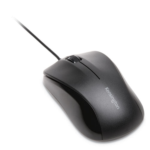 Image of Kensington® Wired Usb Mouse For Life, Usb 2.0, Left/right Hand Use, Black