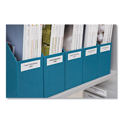 Image of DYMO® D1 Standard Labels, 0.5" x 23 ft, Black Print on White Tape, 6/Pack